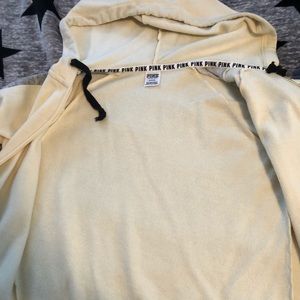 PINK Sweaters - PINK Yellow Full Zip Hoodie M PINK Sweaters - PINK Yellow Full Zip Hoodie M